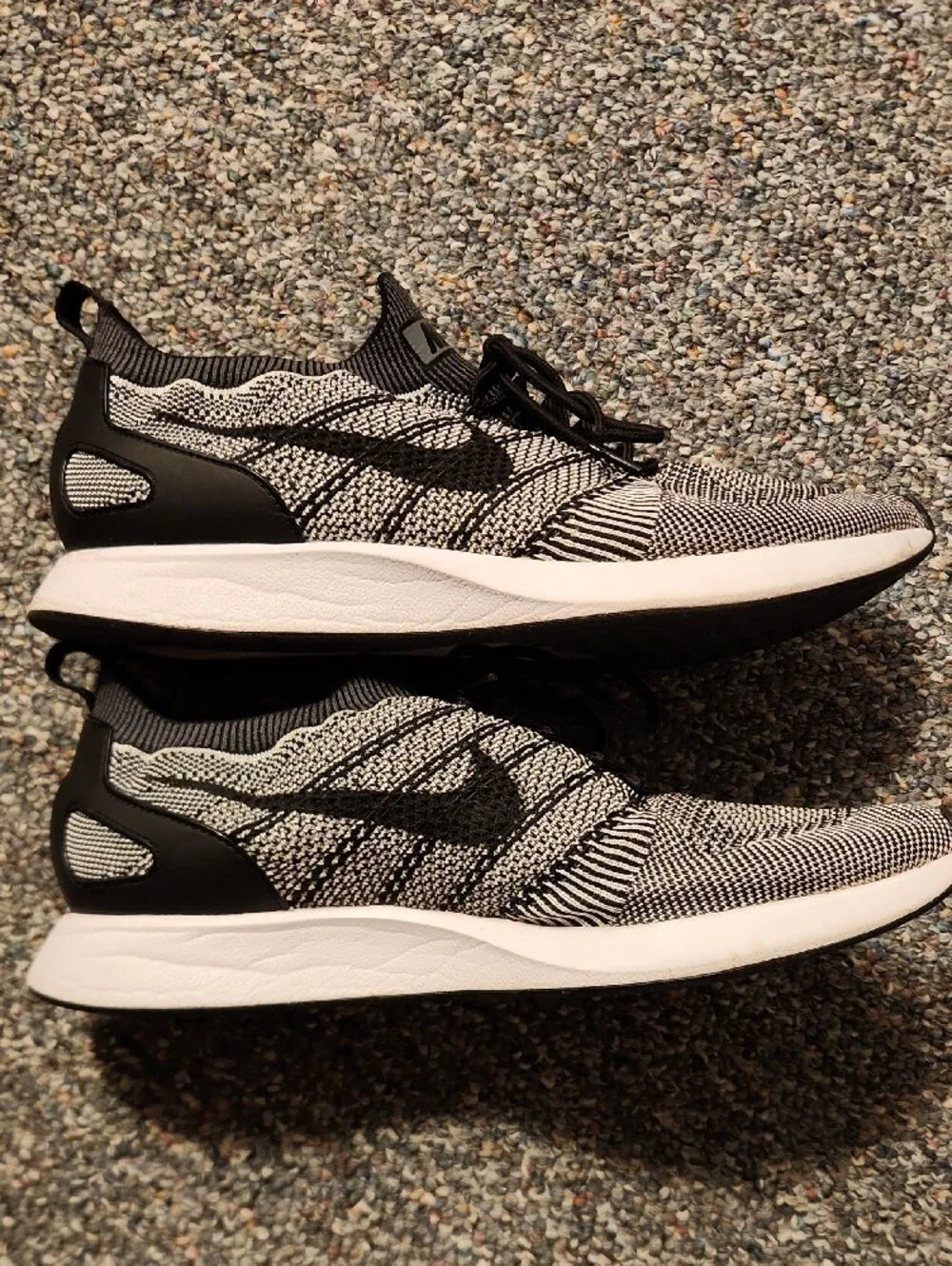 Nike Black and White Knit Sneakers